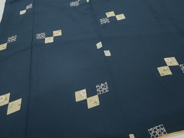 平和屋着物●上質な小紋 番傘 金彩 正絹 逸品 CAAY3089vf