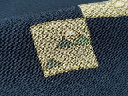 平和屋着物●上質な小紋 番傘 金彩 正絹 逸品 CAAY3089vf