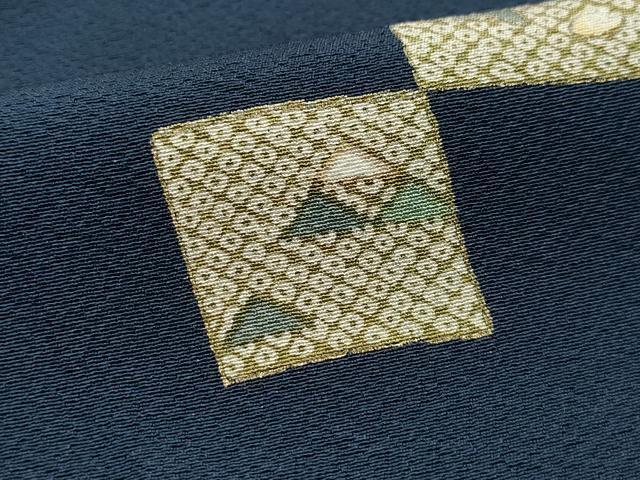 平和屋着物●上質な小紋 番傘 金彩 正絹 逸品 CAAY3089vf