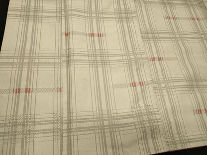 平和屋着物■上質な紬　格子柄　正絹　逸品　CAAY3539oy