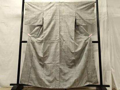 平和屋着物■上質な紬　幾何学文　正絹　逸品　CAAY3562oy