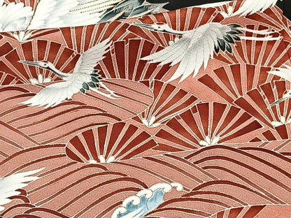 平和屋着物■豪華黒留袖　駒刺繍　飛鶴浜松文　金彩　正絹　逸品　CAAY3814xi