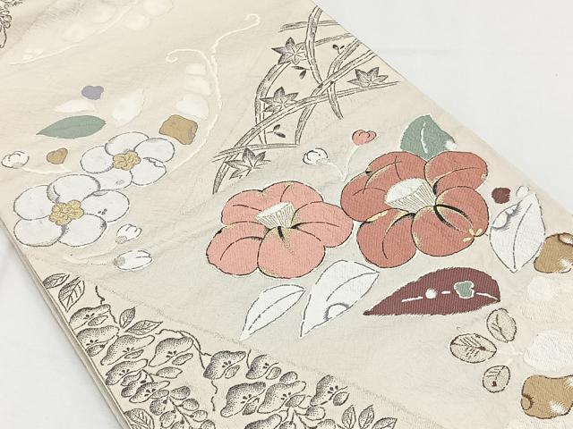 平和屋着物◎六通柄袋帯 辻が花 金糸 正絹 逸品 CAAY3854xi