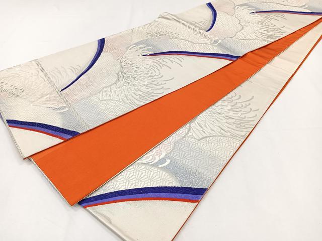 平和屋着物◎六通柄袋帯　乱菊　唐織　銀糸　正絹　逸品　CAAY3857xi