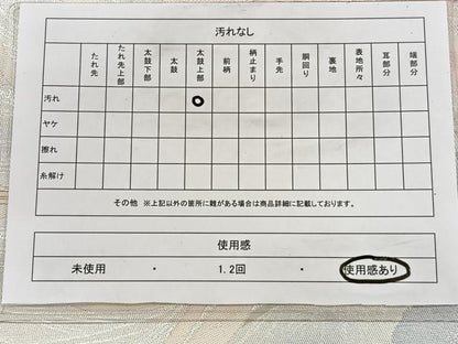 平和屋着物◎六通柄袋帯 唐織 乱菊 銀糸 正絹 逸品 CAAY3858xi
