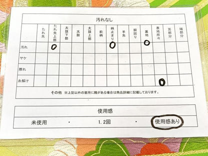 平和屋着物◎六通柄袋帯 唐織 亀甲花文 金銀糸 正絹 逸品 CAAY3870xi
