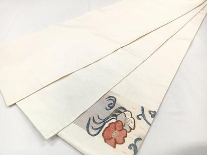 平和屋着物◎太鼓袋帯　花丸文　正絹　逸品　CAAY3878xi