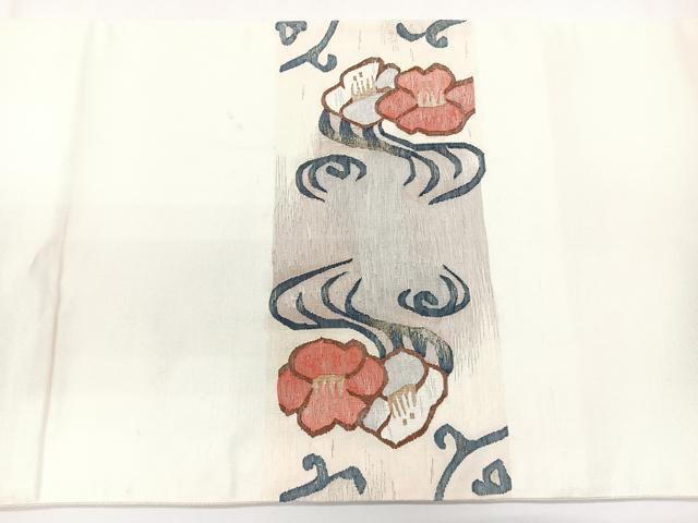 平和屋着物◎太鼓袋帯　花丸文　正絹　逸品　CAAY3878xi