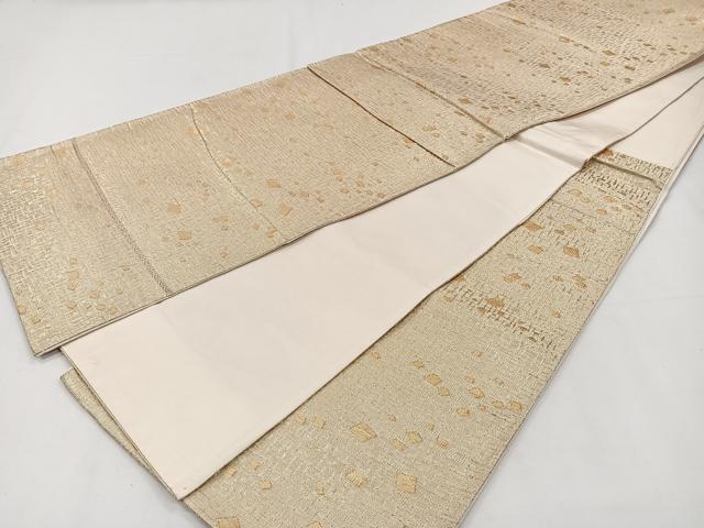 平和屋着物◎六通柄袋帯　唐織　箔散らし　金糸　正絹　逸品　CAAY3880xi