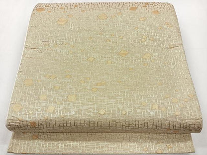 平和屋着物◎六通柄袋帯　唐織　箔散らし　金糸　正絹　逸品　CAAY3880xi