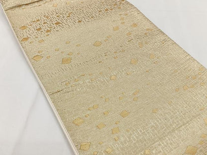 平和屋着物◎六通柄袋帯　唐織　箔散らし　金糸　正絹　逸品　CAAY3880xi
