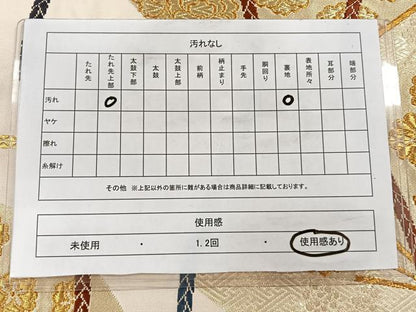 平和屋着物◎六通柄袋帯　唐織　立涌花文　金銀糸　正絹　逸品　CAAY3881xi