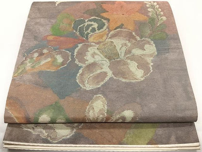 平和屋着物◎六通柄袋帯　辻が花　正絹　逸品　CAAY3884xi