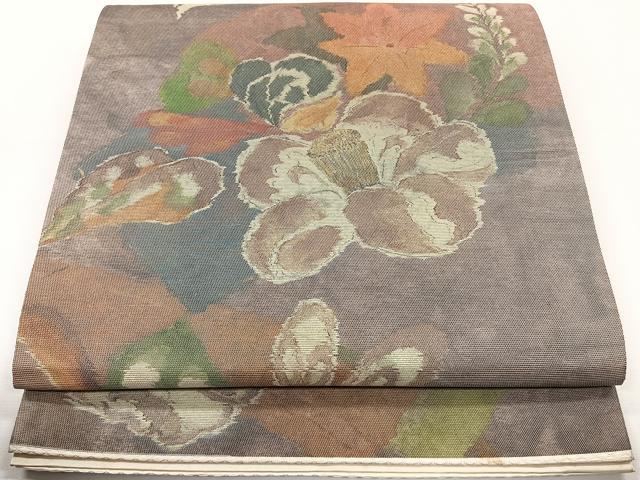 平和屋着物◎六通柄袋帯　辻が花　正絹　逸品　CAAY3884xi