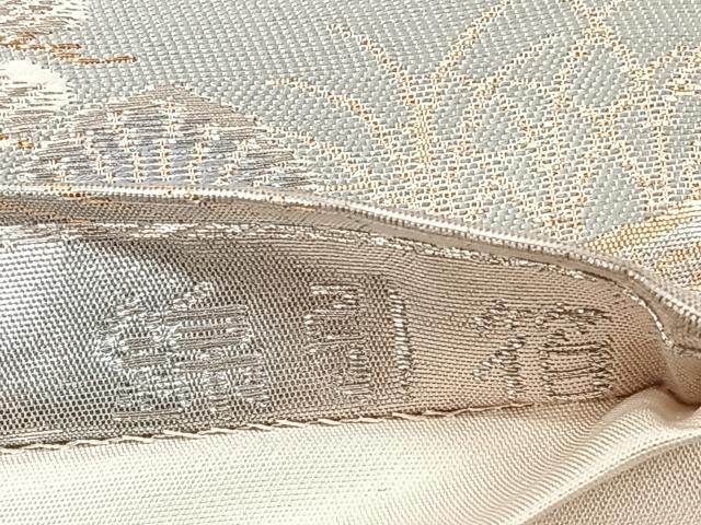 平和屋着物◎六通柄袋帯 唐織 古都みやび 風景文 錦引箔 金銀糸 正絹 逸品 CAAY3914xi