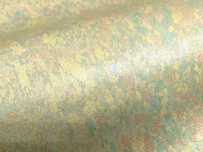 平和屋着物▼六通柄袋帯　陶漆箔　霞文　引箔　正絹　逸品　CAAY4345ak