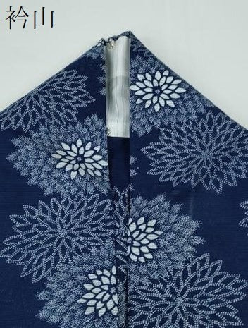 平和屋着物∴夏物 浴衣・小紋兼用 綿絽 舞菊文 綿 逸品 CAAY4405ng