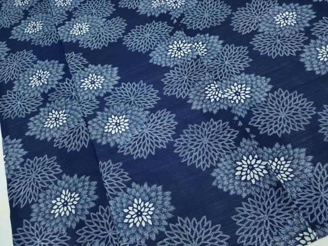 平和屋着物∴夏物 浴衣・小紋兼用 綿絽 舞菊文 綿 逸品 CAAY4405ng