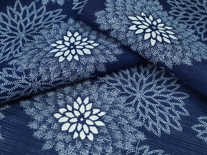平和屋着物∴夏物 浴衣・小紋兼用 綿絽 舞菊文 綿 逸品 CAAY4405ng