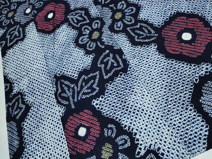 平和屋着物∴夏物 浴衣 有松鳴海絞り 舞花文 綿 逸品 CAAY4414ng