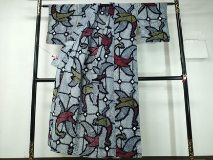 平和屋着物∴夏物 浴衣 有松鳴海絞り 孔雀文 綿 逸品 CAAY4419ng
