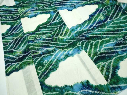 平和屋着物∴夏物 浴衣 有松鳴海絞り 立波文 綿 逸品 CAAY4423ng