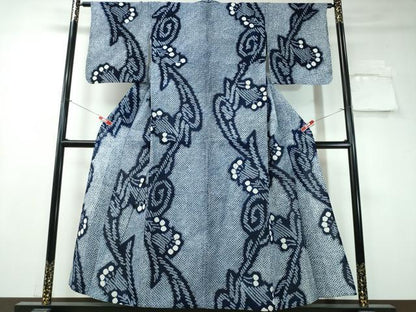 平和屋着物∴夏物 浴衣 有松鳴海絞り 南天文 綿 逸品 CAAY4424ng