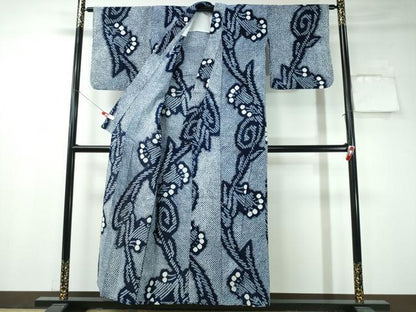 平和屋着物∴夏物 浴衣 有松鳴海絞り 南天文 綿 逸品 CAAY4424ng