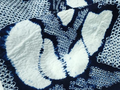 平和屋着物∴夏物　浴衣　有松鳴海絞り　枝花文　綿　逸品　CAAY4426ng