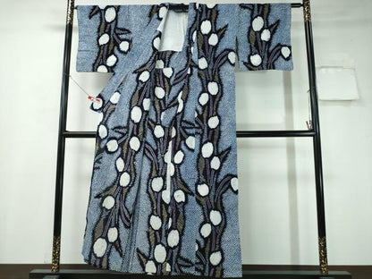 平和屋着物∴夏物 浴衣 有松鳴海絞り チューリップ 綿 逸品 CAAY4428ng