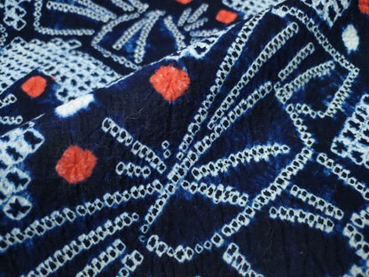 平和屋着物∴夏物 浴衣 有松鳴海絞り 舞蝶文 綿 逸品 CAAY4433ng