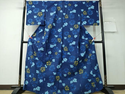平和屋着物∴夏物 浴衣 綿紅梅 朝顔 綿 逸品 CAAY4455ng