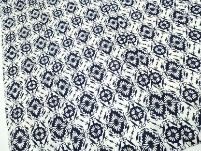 平和屋着物∴夏物 浴衣 型染め 花唐草菱文 綿 逸品 CAAY4457ng