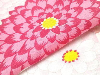 平和屋着物∴夏物 浴衣 綿紅梅 菊文 綿 逸品 CAAY4459ng