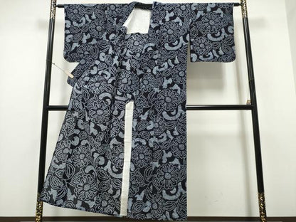平和屋着物∴夏物 浴衣 有松鳴海絞り 菊唐草文 綿 逸品 未使用 CAAY4469ng