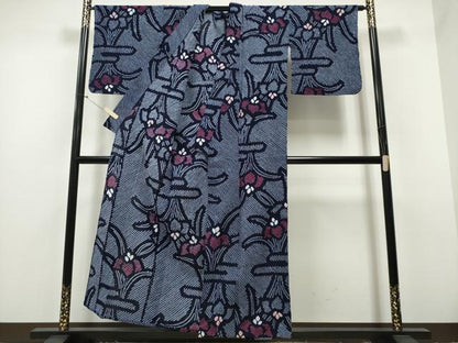 平和屋着物∴夏物 浴衣 有松鳴海絞り エ霞杜若 綿 逸品 CAAY4478ng