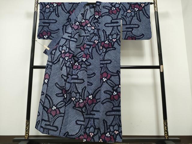 平和屋着物∴夏物 浴衣 有松鳴海絞り エ霞杜若 綿 逸品 CAAY4478ng
