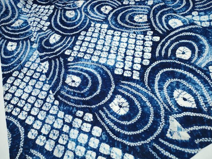 平和屋着物∴夏物 浴衣 有松鳴海絞り 流水文 綿 逸品 CAAY4481ng