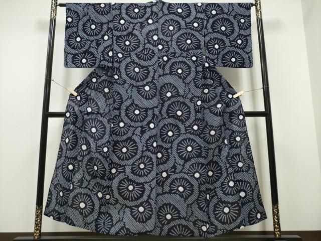 平和屋着物∴夏物 浴衣 有松鳴海絞り 番傘 綿 逸品 CAAY4484ng
