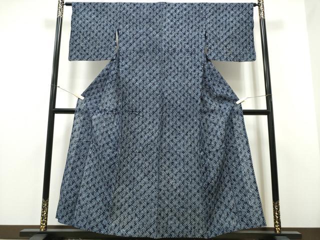 平和屋着物∴夏物 浴衣 有松鳴海絞り 天井菱文 綿 逸品 CAAY4486ng
