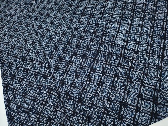 平和屋着物∴夏物 浴衣 有松鳴海絞り 天井菱文 綿 逸品 CAAY4486ng