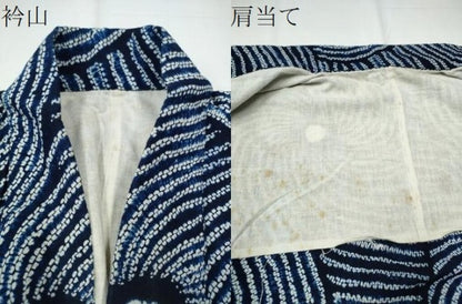 平和屋着物∴夏物 浴衣 有松鳴海絞り 渦巻文様 綿 逸品 CAAY4487ng