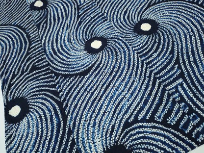 平和屋着物∴夏物 浴衣 有松鳴海絞り 渦巻文様 綿 逸品 CAAY4487ng
