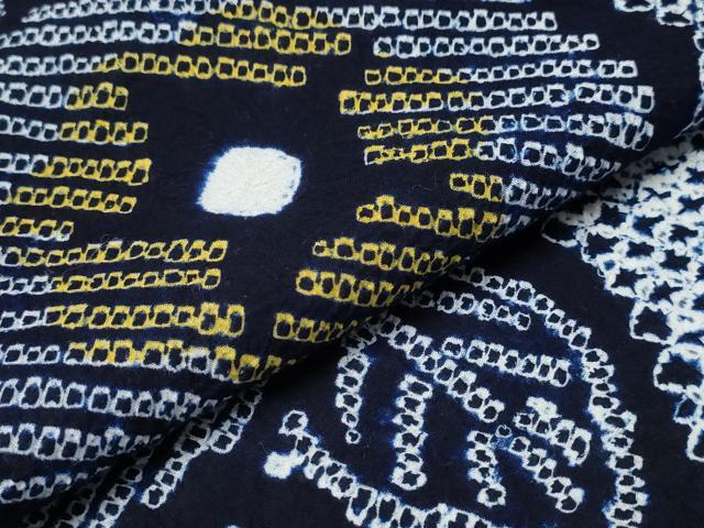 平和屋着物∴夏物 浴衣 有松鳴海絞り 朝顔 綿 逸品 CAAY4491ng