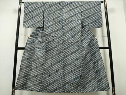 平和屋着物∴夏物 浴衣 有松鳴海絞り 斜線文 綿 逸品 CAAY4495ng