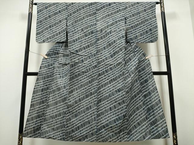 平和屋着物∴夏物 浴衣 有松鳴海絞り 斜線文 綿 逸品 CAAY4495ng
