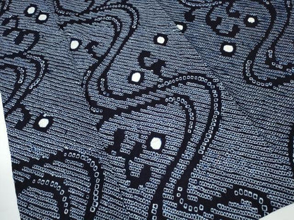 平和屋着物∴夏物 浴衣 有松鳴海絞り 立波文 綿 逸品 未使用 CAAY4501ng