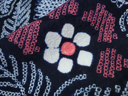 平和屋着物∴夏物　浴衣　有松鳴海絞り　草花文　綿　逸品　CAAY4503ng