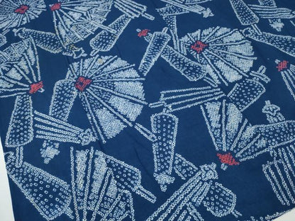 平和屋着物∴夏物 浴衣 有松鳴海絞り 番傘 綿 逸品 CAAY4507ng