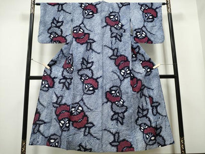 平和屋着物∴夏物 浴衣 有松鳴海絞り 草木文 綿 逸品 CAAY4514ng